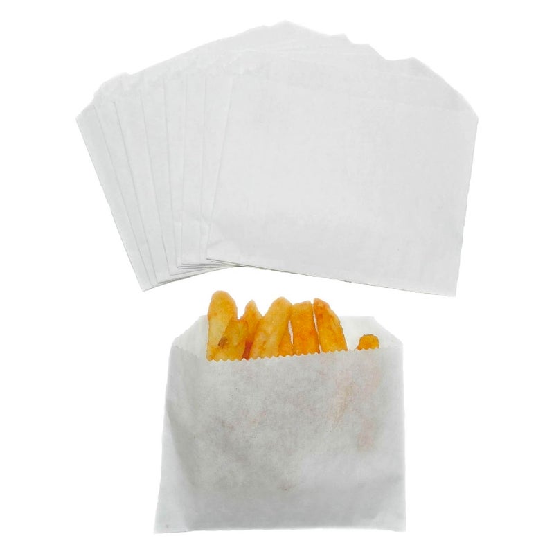 Regency Wraps Grease Resistant Serving Bag For Outdoor Entertaining, French Fry Bag, Pack of 50 - Image 1